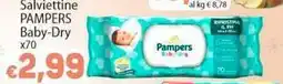 Sidis Salviettine Pampers Baby-Dry x70 offerta