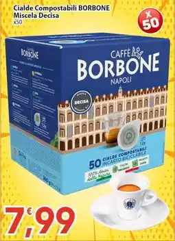Sidis Cialde Compostabili Borbone Miscela Decisa offerta