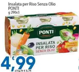 Sidis Insalata per Riso Senza Olio PONTI offerta