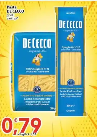 Sidis Pasta DE CECCO offerta