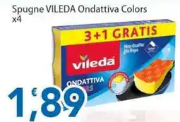 Sidis Spugne Vileda Ondattiva Colors x4 offerta