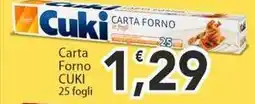 Sidis Carta Forno CUKI offerta
