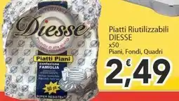 Sidis Piatti Riutilizzabili DIESSE offerta