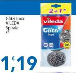 Sidis Glitzi Inox Vileda Spirale x3 offerta