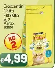 Sidis Croccantini Gatto Friskies Manzo, Tonno offerta