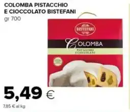 Tigre Colomba pistacchio e cioccolato BISTEFANI offerta