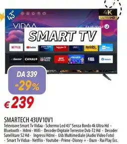 Galassia SMARTECH 43UV10V1 offerta
