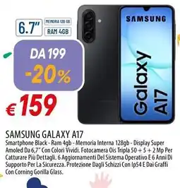 Galassia SAMSUNG GALAXY A17 offerta