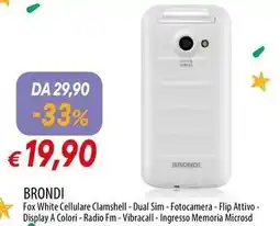 Galassia BRONDI Fox White Cellulare Clamshell offerta