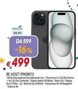 Galassia RE-ASSET IPHONE15 offerta