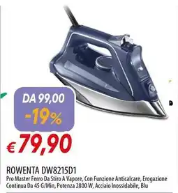 Galassia ROWENTA DW8215D1 offerta