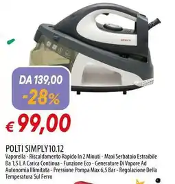 Galassia POLTI SIMPLY 10.12 offerta
