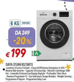 Galassia DAYA DSW61025M15 offerta
