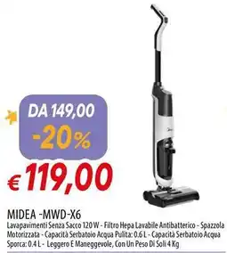 Galassia MIDEA -MWD-X6 offerta