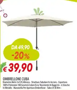 Galassia OMBRELLONE CUBA offerta