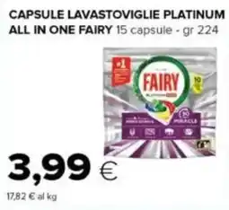 Tigre Capsule lavastoviglie platinum all in one FAIRY offerta