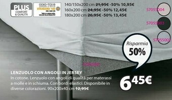 JYSK Lenzuola offerta