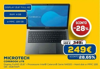 Euronics Microtech corebook lite offerta