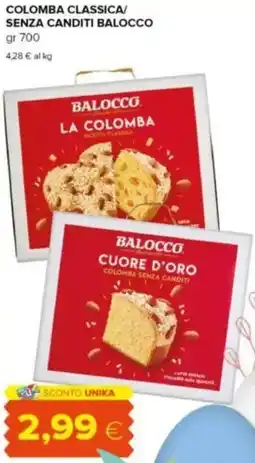 Tigre Colomba classica/ senza canditi BALOCCO offerta