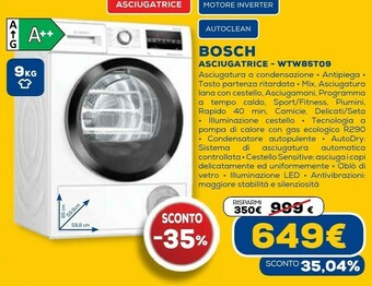 Euronics Asciugatrice offerta