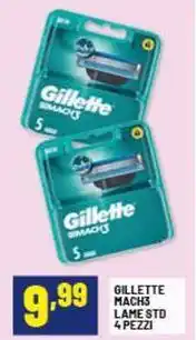 Risparmio Casa Gillette mach3 lame std offerta