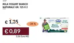 Prezzemolo e Vitale Mila yogurt bianco naturale offerta