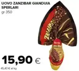 Tigre Uovo zanzibar gianduia SPERLARI offerta