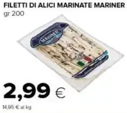 Tigre Filetti di alici marinate MARINER offerta