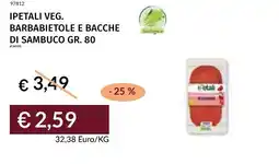Prezzemolo e Vitale Ipetali veg. barbabietole e bacche di sambuco offerta