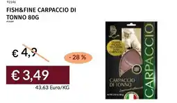 Prezzemolo e Vitale Fish&fine carpaccio di tonno offerta
