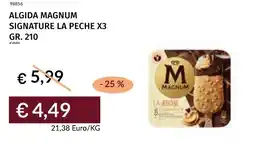 Prezzemolo e Vitale Algida magnum signature la peche x3 offerta