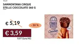 Prezzemolo e Vitale Sammontana cinque stelle cioccolato offerta