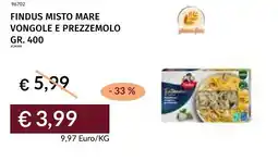 Prezzemolo e Vitale Findus misto mare vongole e prezzemolo offerta