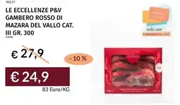 Prezzemolo e Vitale Le eccellenze p&v gambero rosso di mazara del vallo cat. III offerta