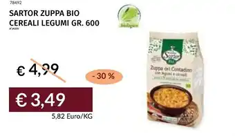 Prezzemolo e Vitale Sartor zuppa bio cereali legumi offerta