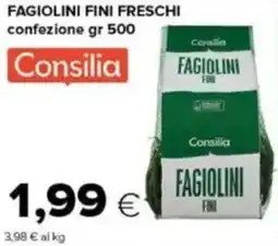 Tigre Fagiolini fini freschi Consilia offerta