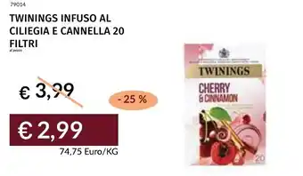 Prezzemolo e Vitale Twinings infuso al ciliegia e cannella offerta