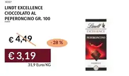 Prezzemolo e Vitale Lindt excellence cioccolato al peperoncino offerta