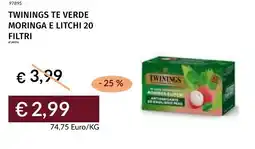 Prezzemolo e Vitale Twinings te verde moringa e litchi offerta