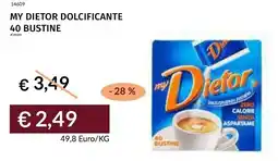 Prezzemolo e Vitale My dietor dolcificante 40 bustine offerta