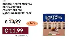 Prezzemolo e Vitale Borbone caffe miscela decisa capsule compatibili con macchina bialetti offerta