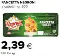 Tigre Pancetta NEGRONI offerta