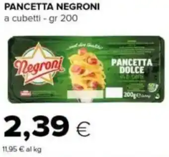 Tigre Pancetta NEGRONI offerta
