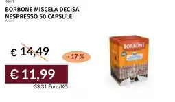 Prezzemolo e Vitale Borbone miscela decisa nespresso offerta