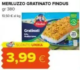 Tigre Merluzzo gratinato FINDUS offerta