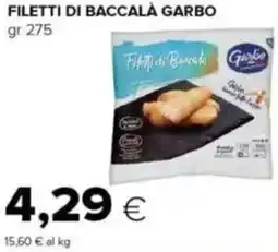 Tigre Filetti di baccalà GARBO offerta