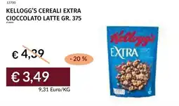 Prezzemolo e Vitale Kellogg's cereali extra cioccolato latte offerta