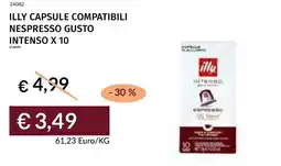 Prezzemolo e Vitale Illy capsule compatibili nespresso gusto intenso x 10 offerta