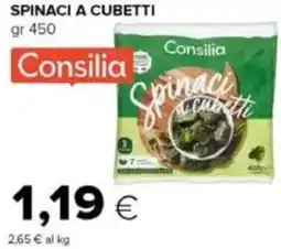 Tigre Spinaci a cubetti Consilia offerta