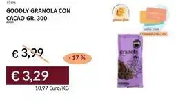 Prezzemolo e Vitale Goodly granola con cacao offerta